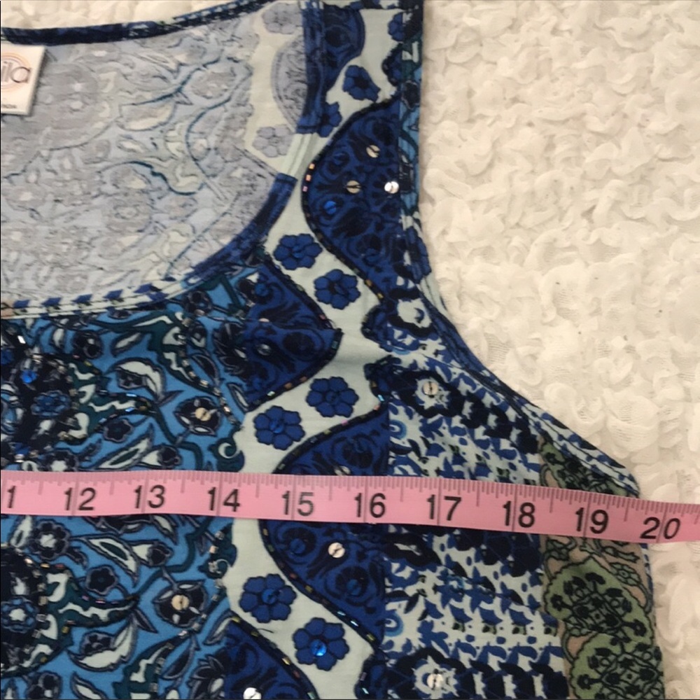 BILA Women’s Sleeveless Top with Sequins. Size L - Picture 6 of 9